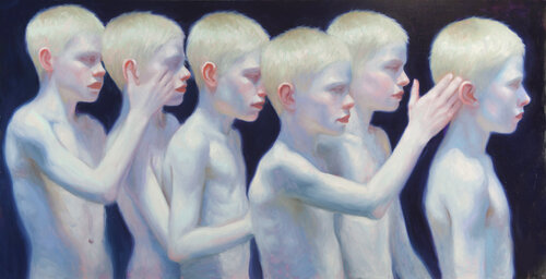 Keeping your head up di Francien Krieg, Pittura in vendita su Singulart