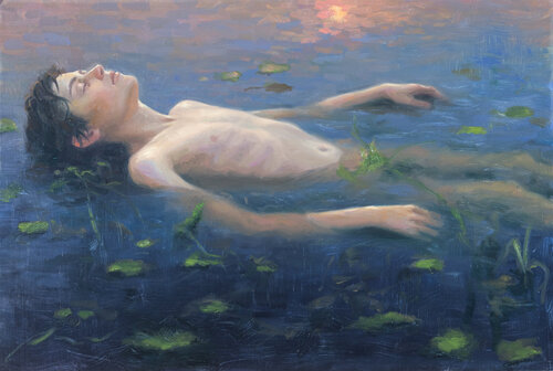 The weight of being hold di Francien Krieg, Pittura in vendita su Singulart