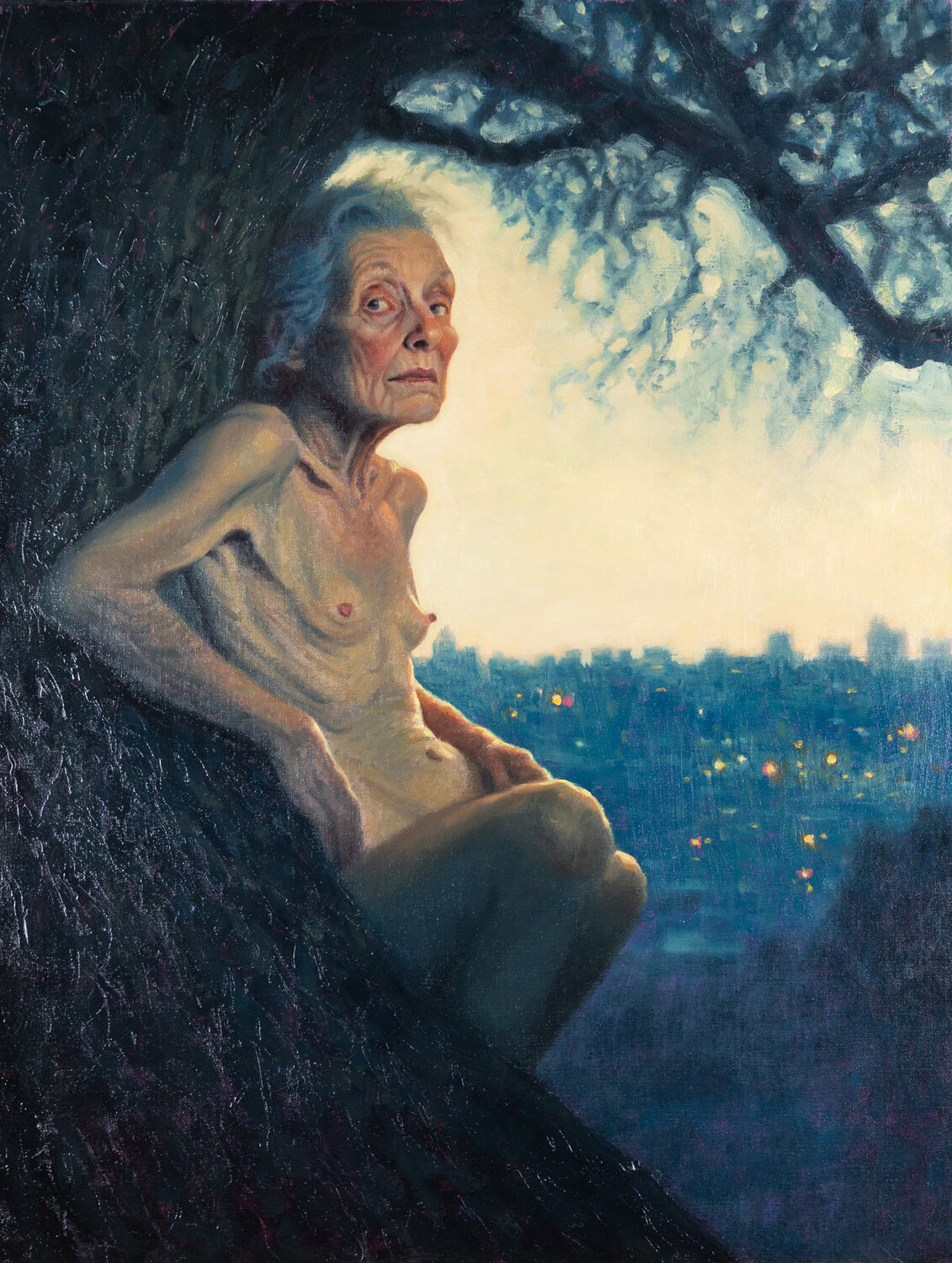 The weight of the presence Francien Krieg Dipinto originale in vendita