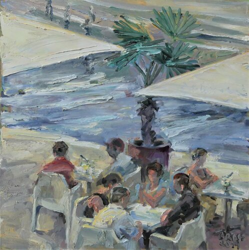 Marktplatz by Sibylle Bross, Painting for Sale on Singulart