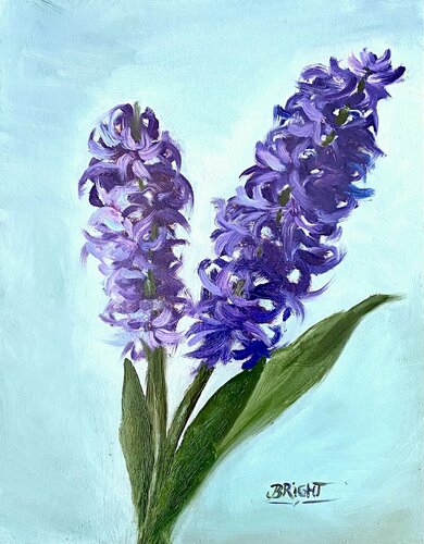 Hyacinths de Julia Bright, Pintura a la venta en Singulart