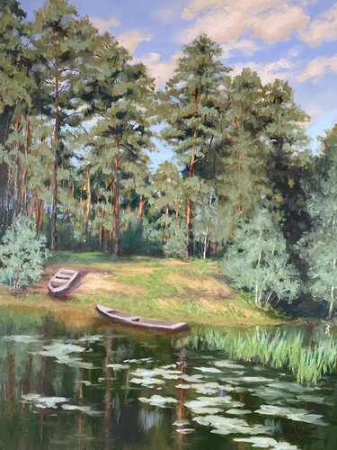 Serenity di Julia Bright, Pittura in vendita su Singulart