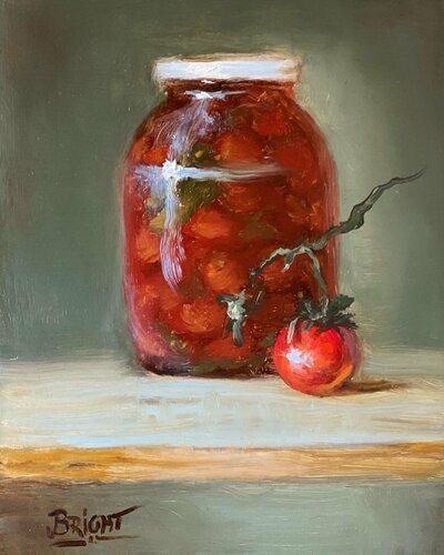 Pickled and Fresh by Julia Bright, 油畫 for Sale on Singulart
