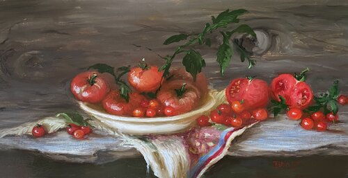 Tomatoes de Julia Bright, Pintura a la venta en Singulart