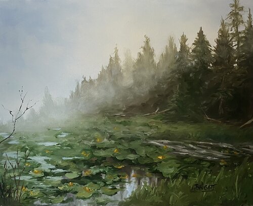 Stillness by Julia Bright, 油畫 for Sale on Singulart