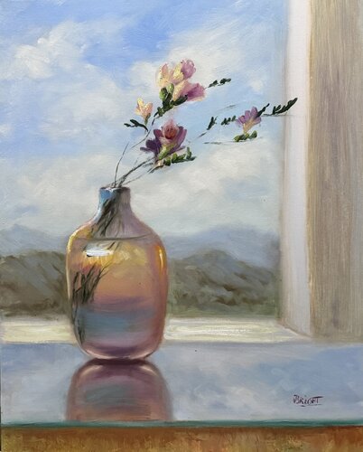 Iridescence On Glass van Julia Bright, Schilderij te koop op Singulart
