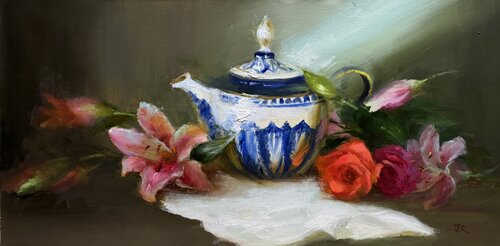 Tea and Roses von Julia Bright, Malerei kaufen auf Singulart