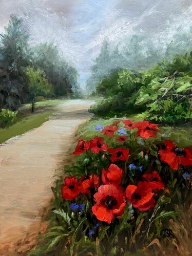 Curb Appeal by Julia Bright, 油畫 for Sale on Singulart