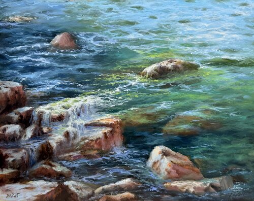 Echoes Of Light by Julia Bright, 油畫 for Sale on Singulart