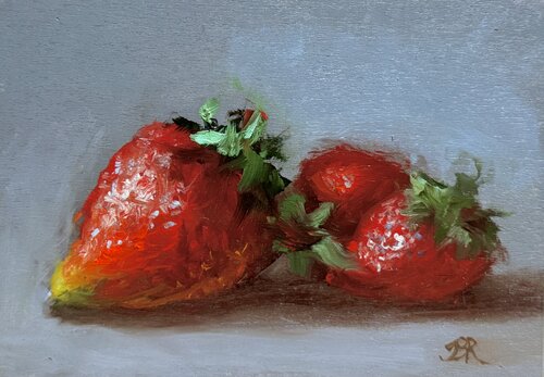 Strawberry Duet von Julia Bright, Malerei kaufen auf Singulart