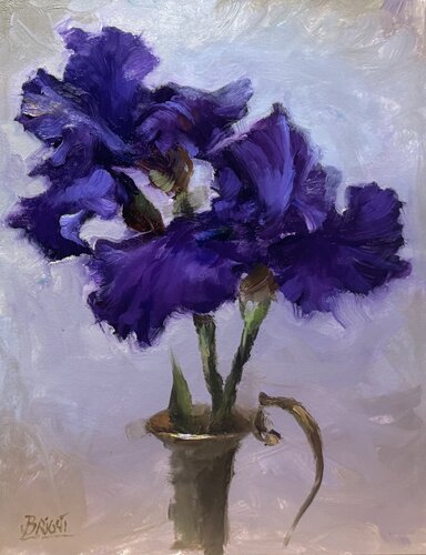 Blue Velvet by Julia Bright, Painting for Sale on Singulart
