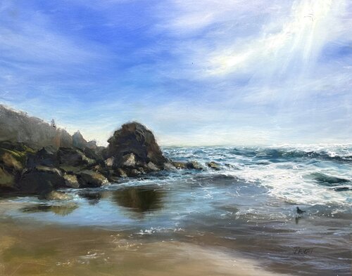Cathedral Of The Sea di Julia Bright, Pittura in vendita su Singulart
