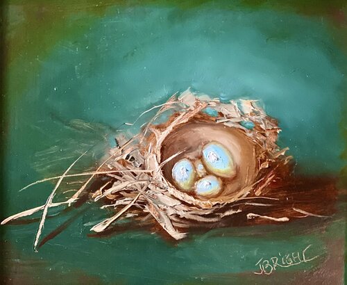 The Nest van Julia Bright, Schilderij te koop op Singulart