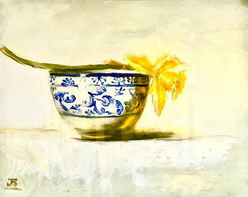 Blue and White and Yellow 2 Julia Bright