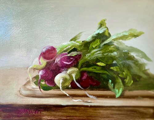 Simply Radishing di Julia Bright, Pittura in vendita su Singulart