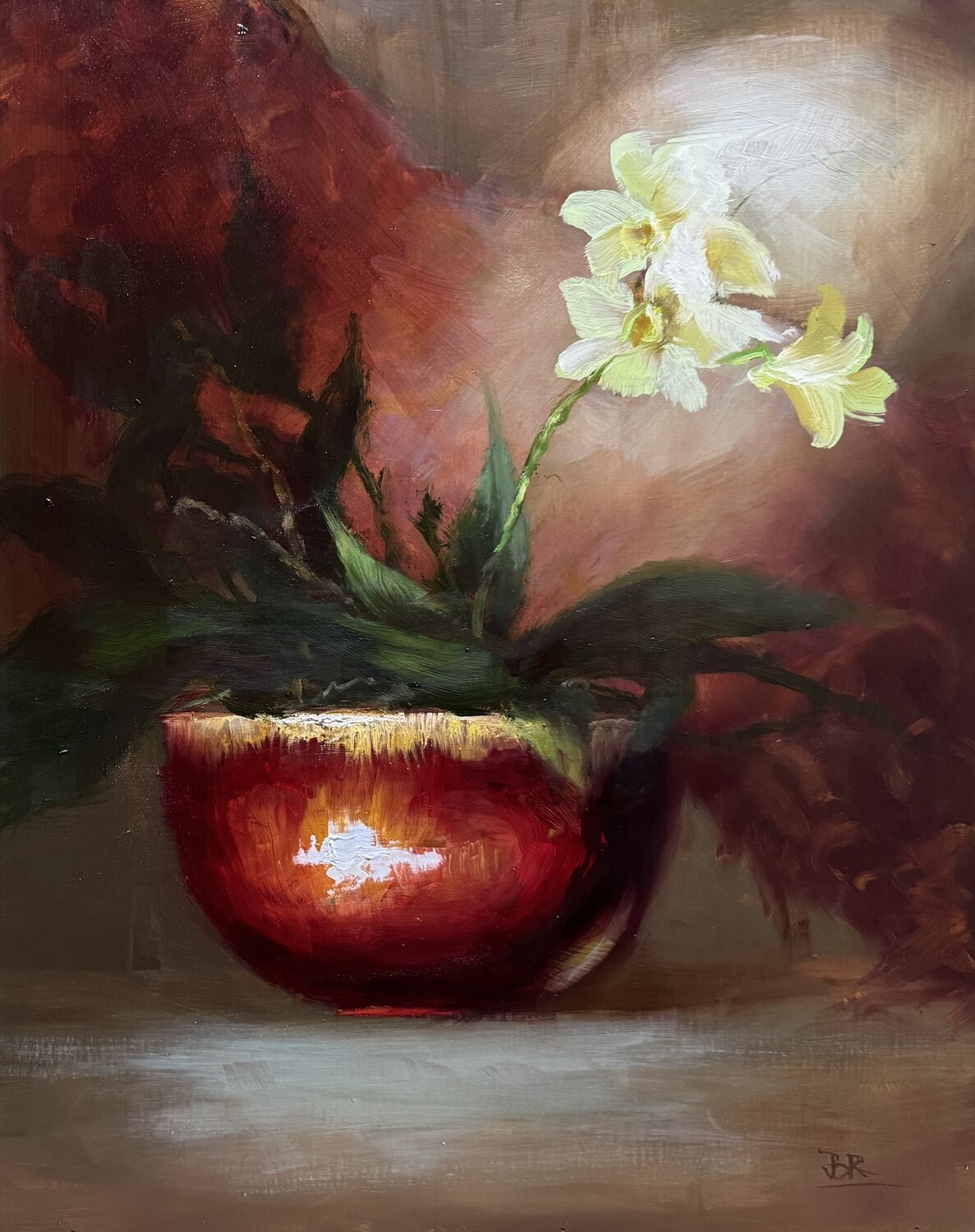 Vietnamese Orchid Pot Julia Bright