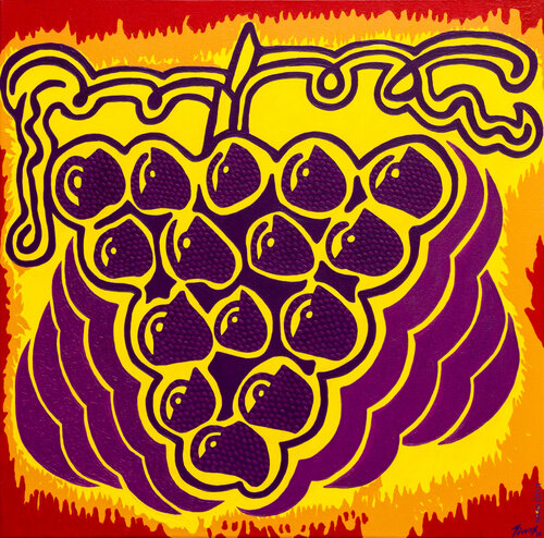 Grapes di Hakan Ecevit, Pittura in vendita su Singulart