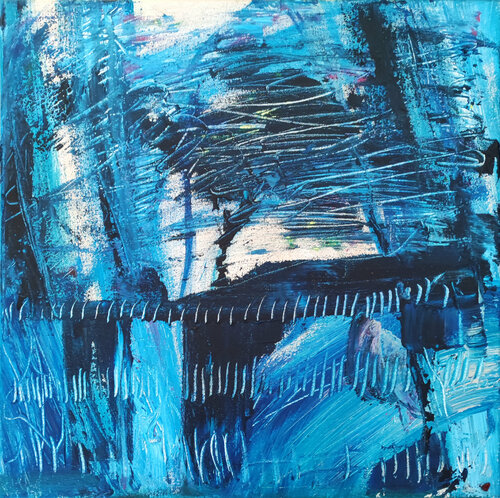 NIEBLA AZUL. (En exhibición) van Bego Lafuente, Schilderij te koop op Singulart