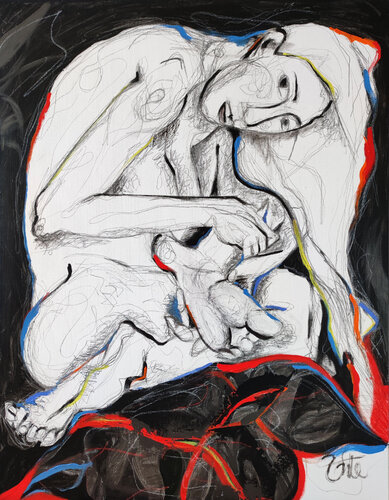 GATO QUERIENDO SER MUJER van Bego Lafuente, Schilderij te koop op Singulart