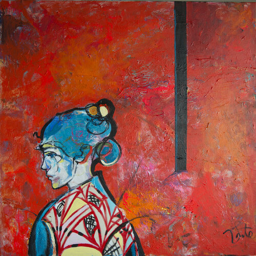 sumergida en el otoño - Autumn mood van Bego Lafuente, Schilderij te koop op Singulart