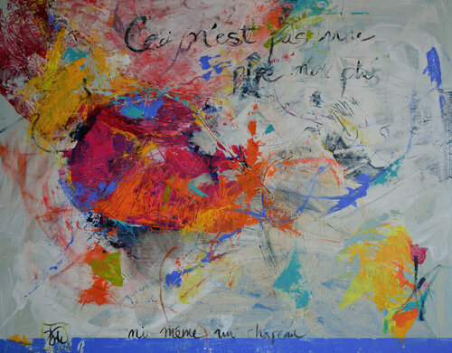 Ceci n'est pas une pipe non plus ni même un chapeau van Bego Lafuente, Schilderij te koop op Singulart