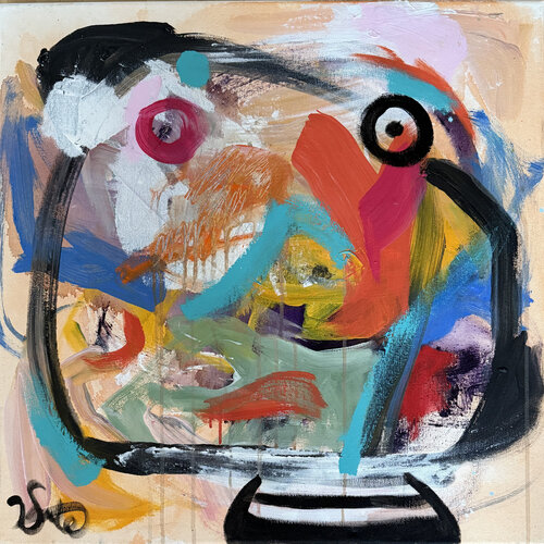 Child with picasso´s t shirt van Bego Lafuente, Schilderij te koop op Singulart