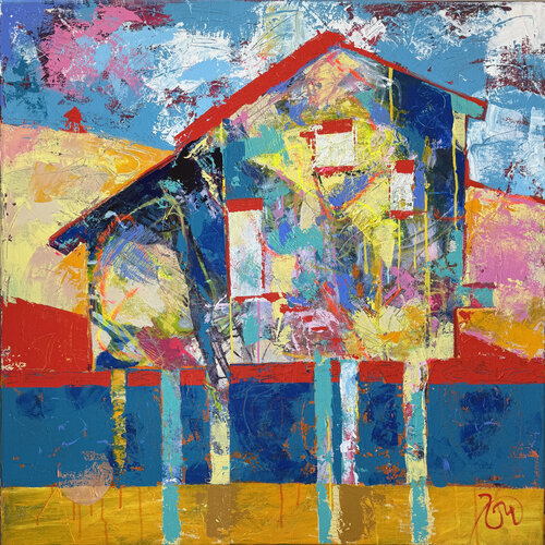 Casa de los Pilares van Bego Lafuente, Schilderij te koop op Singulart