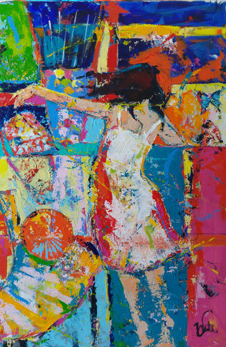 Random Dancer van Bego Lafuente, Schilderij te koop op Singulart