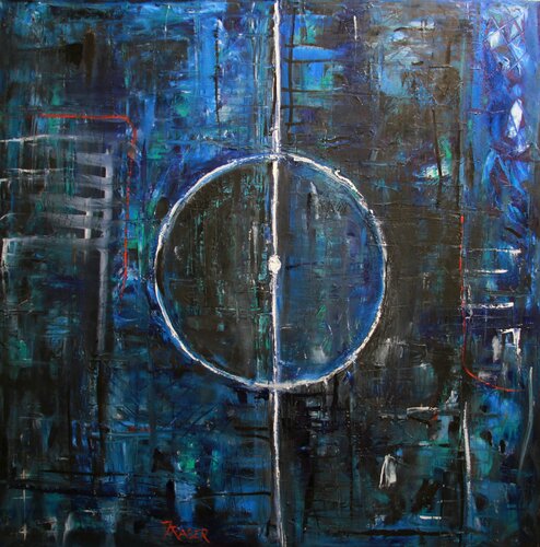 BLUE 'N' BLACK von Steve Fraser, Malerei kaufen auf Singulart