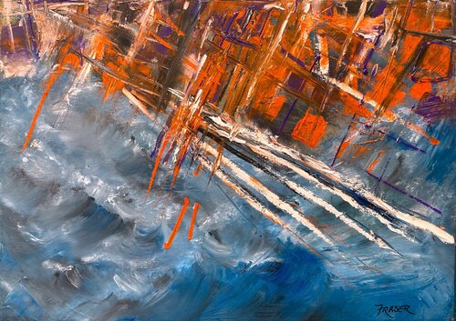 LONGITUDE - LATITUDE van Steve Fraser, Schilderij te koop op Singulart