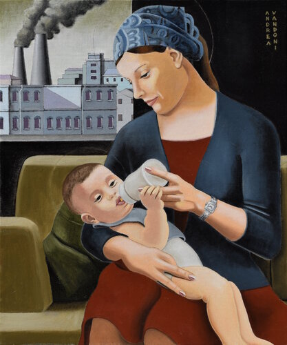 Madonna Che Allatta Il Bambino van Andrea Vandoni, Schilderij te koop op Singulart