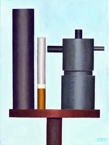RECTANGLES OR CYLINDERS - 3 von Andrea Vandoni, Malerei kaufen auf Singulart