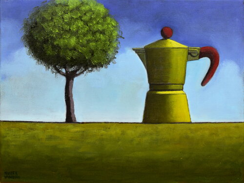 Things On The Horizon - 2 van Andrea Vandoni, Schilderij te koop op Singulart