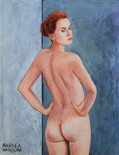 Red Girl van Andrea Vandoni, Schilderij te koop op Singulart