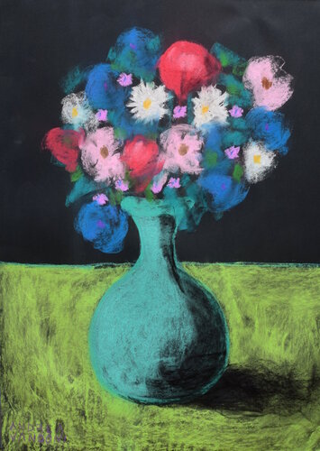 VASE OF FLOWERS von Andrea Vandoni, Zeichnungen kaufen auf Singulart