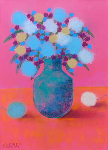 VASE OF FLOWERS  - 6 par Andrea Vandoni, Dessin en vente sur Singulart