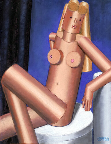 CYLINDRISTIC FEMALE NUDE von Andrea Vandoni, Zeichnungen kaufen auf Singulart