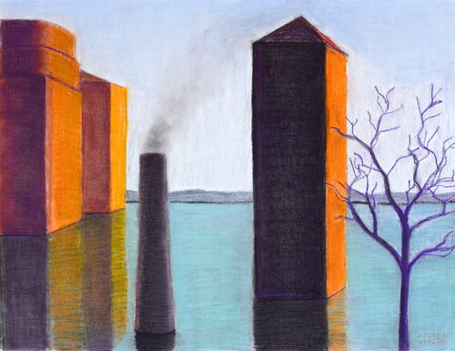 ...AND CONTINUES TO PUFF! de Andrea Vandoni, Obra en papel a la venta en Singulart