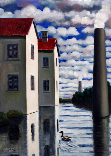 A New Lake by Andrea Vandoni, Painting for Sale on Singulart