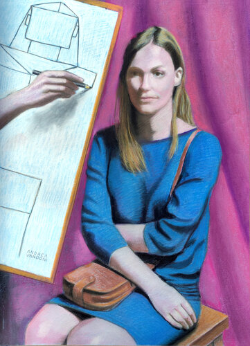 MODERN PORTRAIT - 6 by Andrea Vandoni, Work on Paper for Sale on Singulart