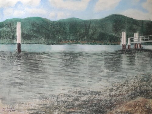 LAKE COMO di Andrea Vandoni, Opera su carta in vendita su Singulart