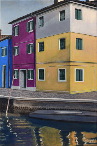 Venezia, Burano di Andrea Vandoni, Pittura in vendita su Singulart