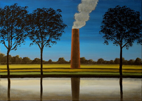 PAESAGGI IMPROBABILI 4 di Andrea Vandoni, Pittura in vendita su Singulart