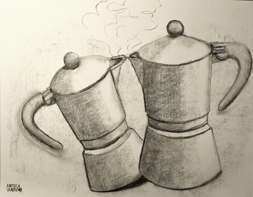 STUDIO SULLE CAFFETTIERE by Andrea Vandoni, Work on Paper for Sale on Singulart
