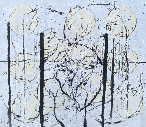 Elephant Man and the Orbs di Todd Monaghan, Pittura in vendita su Singulart