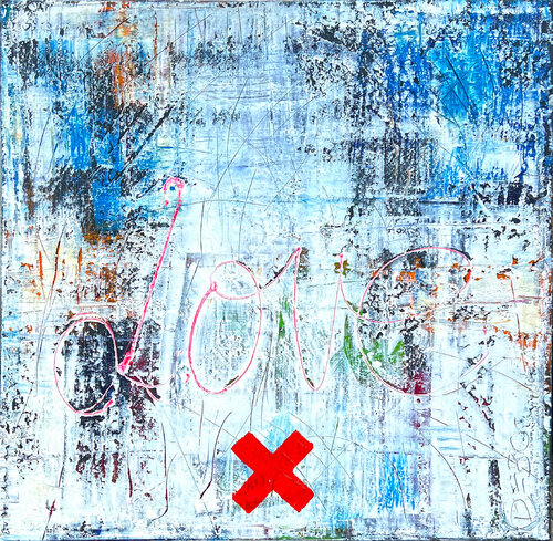 ALL YOU NEED IS LOVE - by Sven Debo Bode van Sven Bode, Schilderij te koop op Singulart