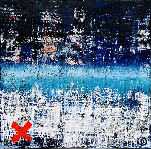 "Nightfall on the River" -  by Sven Debo Bode von Sven Bode, Malerei kaufen auf Singulart