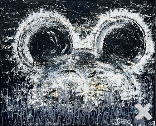 Masterpiece - Mickey swims to shore von Sven Bode, Malerei kaufen auf Singulart