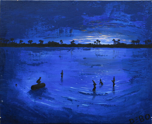 Bathing de Sven Bode, Pintura a la venta en Singulart