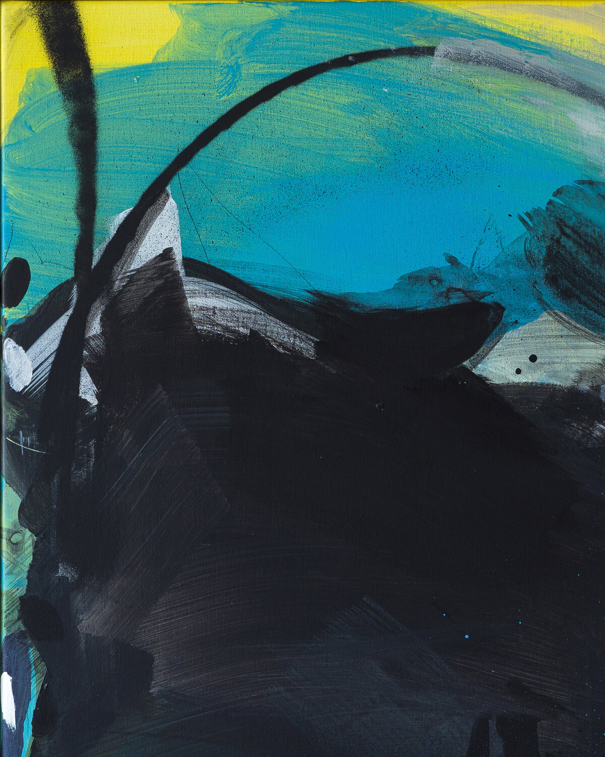 Dark Paradise, 2023 by Krisztián Tejfel (2023) Painting Acrylic, Oil